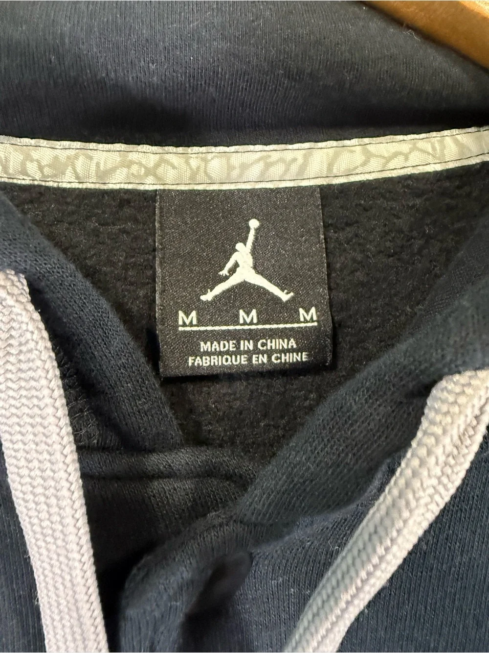 Jordan Black and White Hooded Varsity Jacket